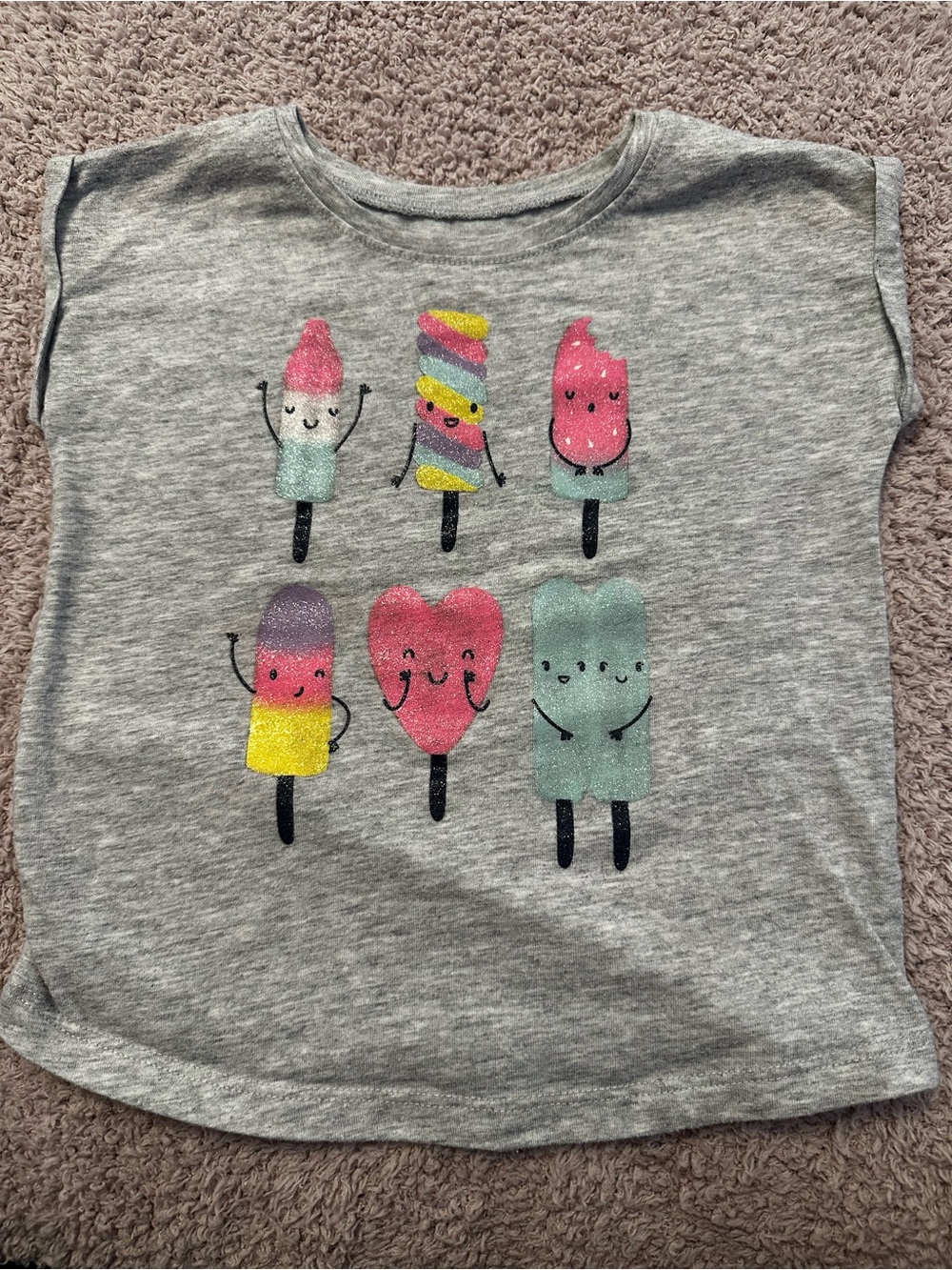 🌈 Jumping Beans 18M Girls Graphic Tee Bundle • 4 Short Sleeve Tops 💕☀️ - Picture 8 of 9